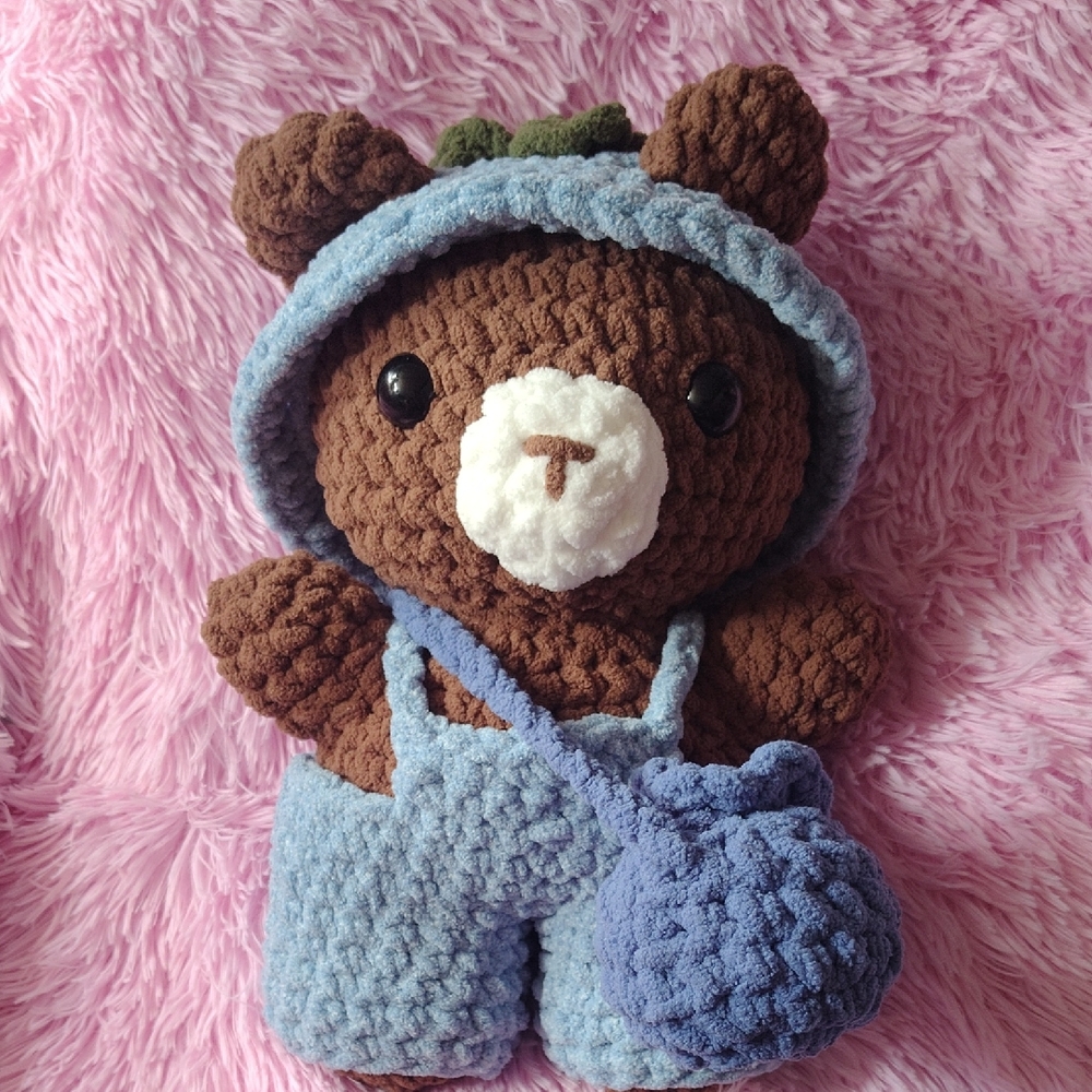 Blueberry Crochet Teddy Bear